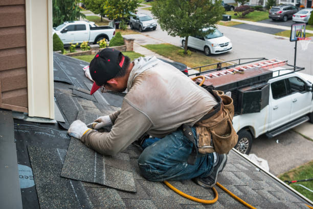 Professional Flat Roof Repair technician working in Cascade, ID
